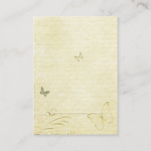 Vintage Butterfly Place Card