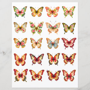 Vintage Butterfly Scrapbook Embellishments