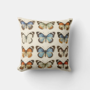 Vintage Butterfly Specimen Collection Cushion