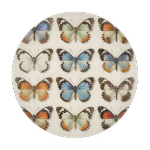 Vintage Butterfly Specimen Collection Cutting Board