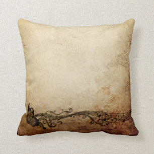 Vintage Butterfly Throw Pillow