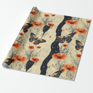 Vintage Butterfly Wildflower (11) Wrapping Paper