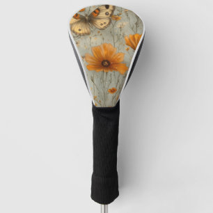 Vintage Butterfly Wildflower (1) Golf Head Cover