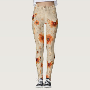Vintage Butterfly Wildflower (9) Leggings