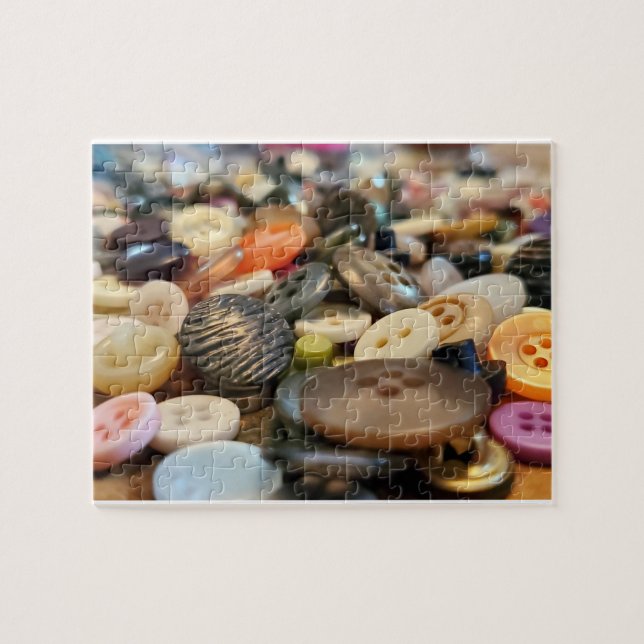 Vintage Buttons Jigsaw Puzzle (Horizontal)