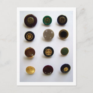 Vintage Buttons - Postcard
