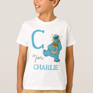 Vintage - C is for Cookie Monster   Add Your Name T-Shirt