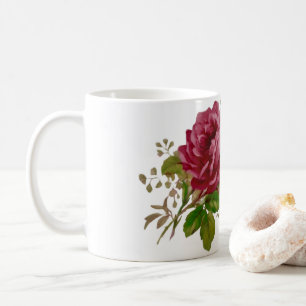 Vintage Cabbage Rose Elegance  Coffee Mug