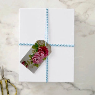 Vintage Cabbage Rose Elegance  Gift Tags