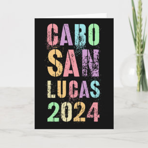 Vintage Cabo San Lucas Beaching My Summer Vacation Card
