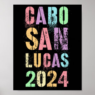 Vintage Cabo San Lucas Beaching My Summer Vacation Poster