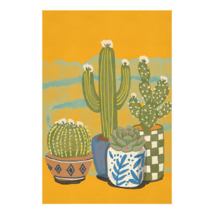 Vintage Cactus Flowers Photo Print
