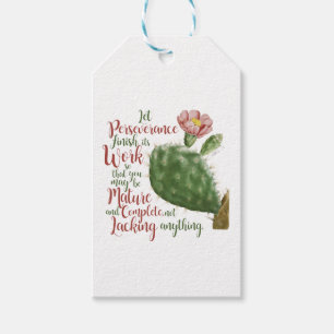 Vintage Cactus of J P Redouté illustrated Gift Tags