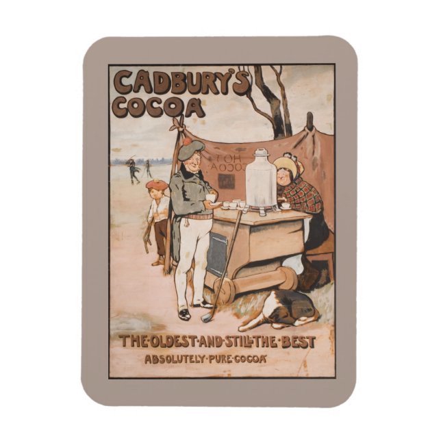 Vintage Cadbury's Cocoa Advertisement Magnet (Vertical)
