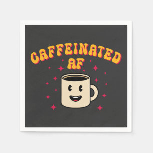 Vintage Caffeinated AF Napkin