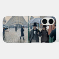 Vintage Caillebotte Paris Street Rainy Day Art
