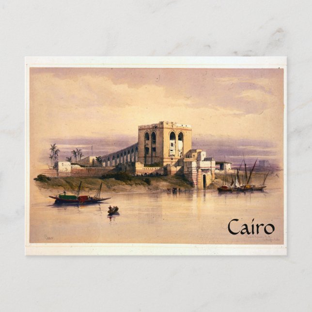 Vintage Cairo Postcard (Front)