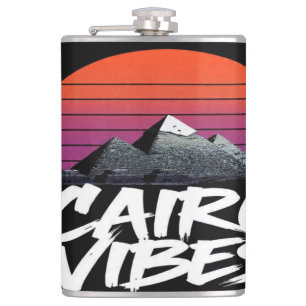 Vintage Cairo Vibes Egyptian Street Style & Trav Hip Flask