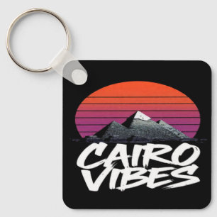 Vintage Cairo Vibes Egyptian Street Style & Trav Key Ring