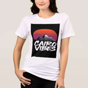 Vintage Cairo Vibes Timeless Egyptian Style Tri-Blend Shirt