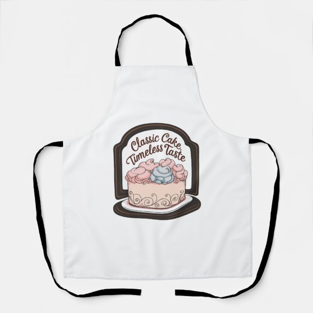 Vintage Cake Classic Cake Timeless Taste Apron (Front)