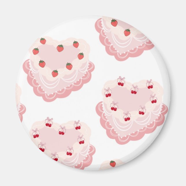 Vintage cake magnet  (Front)