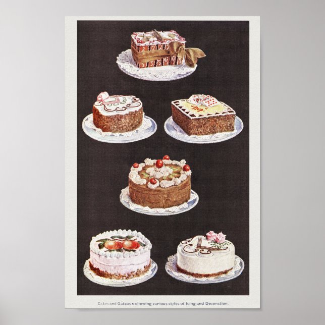 VINTAGE CAKES POSTER DESIGN (Front)