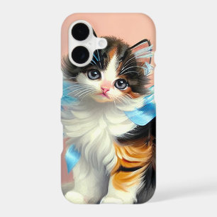 Vintage Calico Kitten Illustration