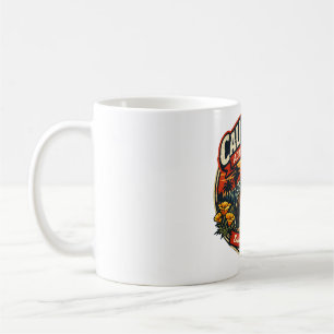 Vintage California Admission Day Retro Bear & Popp Coffee Mug