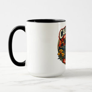 Vintage California Admission Day Retro Bear & Popp Mug