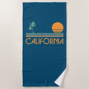 Vintage California Beach Towel