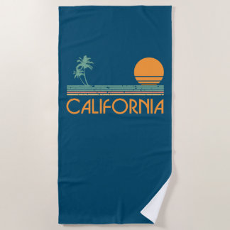 Vintage California Beach Towel