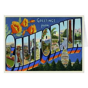 Vintage California Card