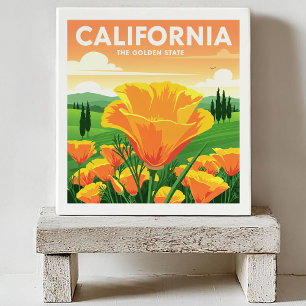 Vintage California Ceramic Tile