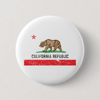 Vintage California Flag 6 Cm Round Badge