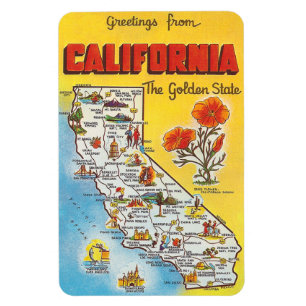 Vintage California Magnet
