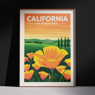 Vintage California Poster