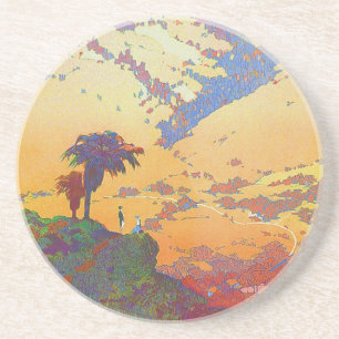 Vintage California Sandstone Coaster