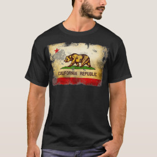 Vintage California State Flag Cool Cali Flags for T-Shirt