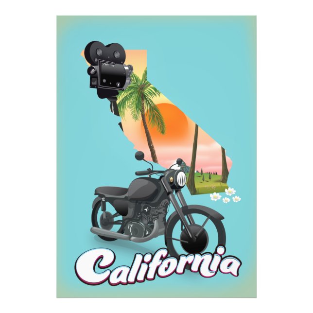 Vintage California Travel poster (Front)