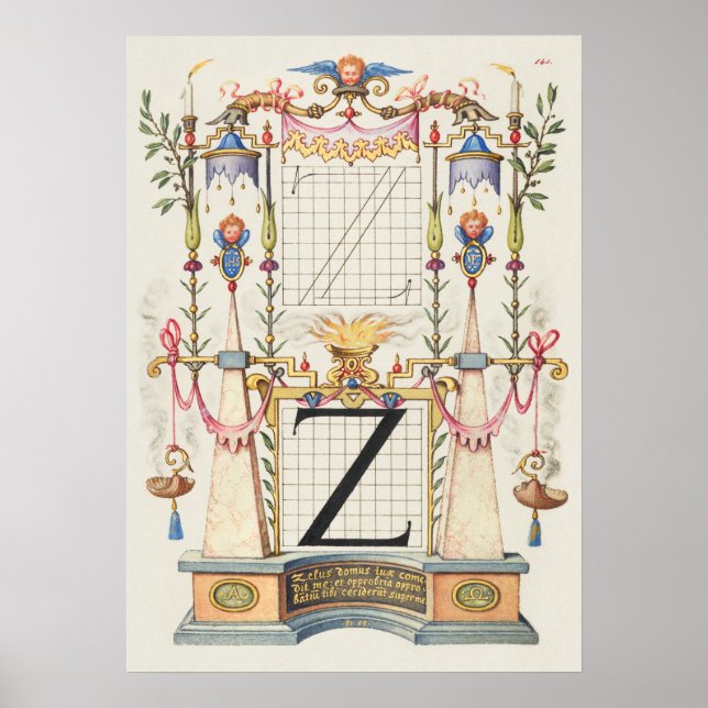 Vintage Calligraphy Poster (Front)