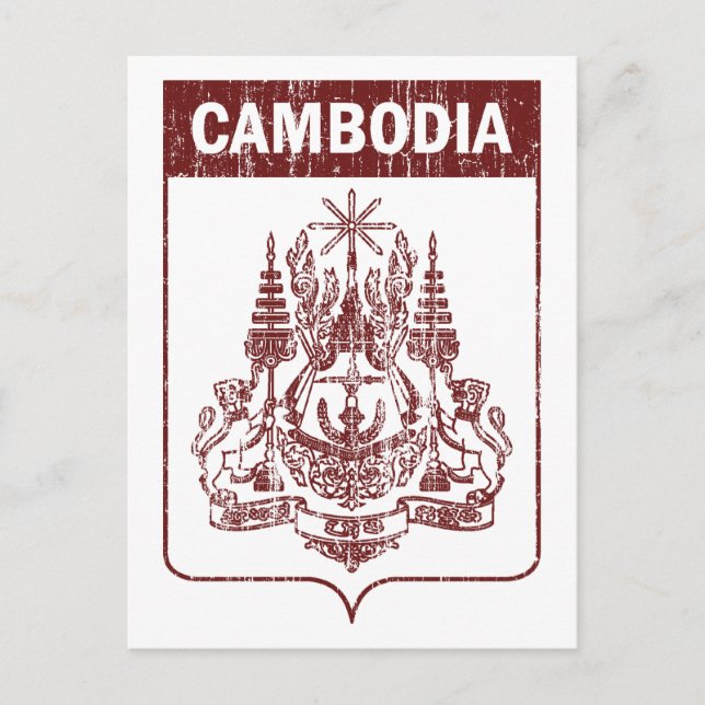 Vintage Cambodia Postcard (Front)