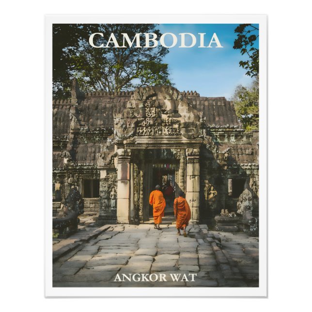 Vintage Cambodia poster (Front)