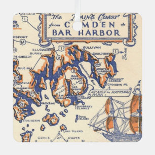 Vintage Camden Bar Harbour Ornament