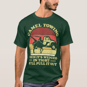 Vintage Camel Towing Humour Tow Truck T-Shirt