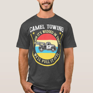Vintage Camel Towing Humour Tow Truck T-Shirt