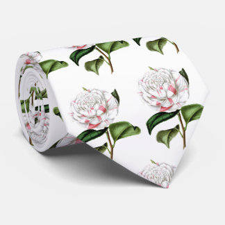 Vintage Camellia Print Tie