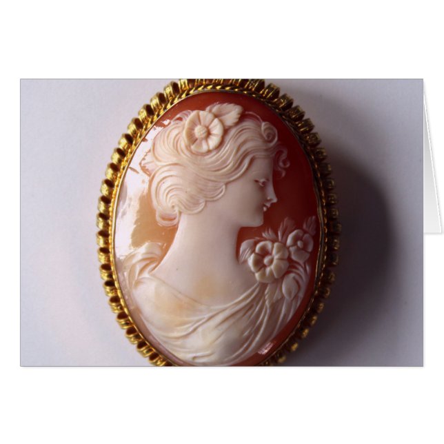 Vintage Cameo women silhouette  (Front Horizontal)