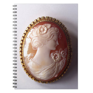Vintage Cameo women silhouette  Notebook