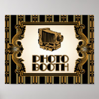 Vintage Camera 1920's Photo Booth Poster